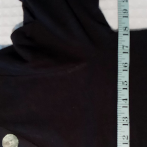 Soft Surroundings Delia Button Long Sleeve Top Black Size Petite Small - Picture 14 of 15